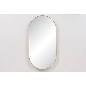 Ben Vita ovale spiegel met LED verlichting en anti-condens 50x100 cm Mat Goud