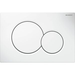 Geberit Sigma 01 bedieningspaneel glans wit voor Sigma reservoirs 8cm (UP720) en 12cm (UP320)