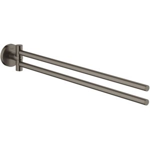 GROHE Essentials Handdoekhouder - metaal - hard graphite geborsteld (mat antraciet) - 40371AL1