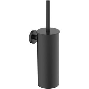 Saqu Nemo toiletborstel met houder 9,2x12x35,2cm mat zwart