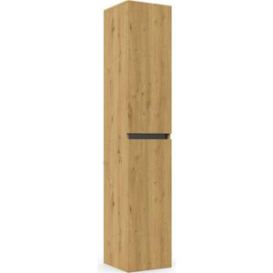 Saqu Gaia hoge kast rechts 35x34x180cm naturel eiken