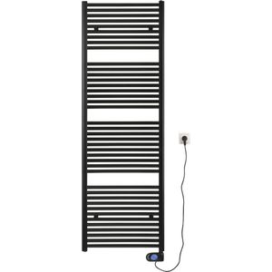 Saqu Fonti elektrische radiator 1000W 60x181,7cm mat zwart