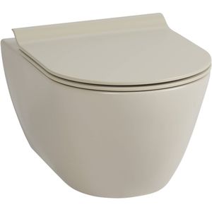 Ben Segno hangtoilet met toiletbril Xtra glaze+ Free flush mat beige
