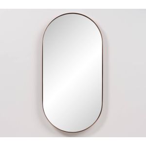 Ben Vita ovale spiegel met LED verlichting en anti-condens 60x120 cm Geborsteld Koper