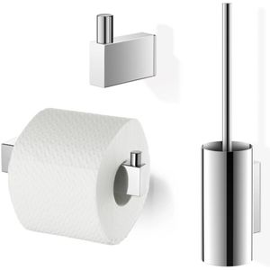 ZACK Linea Toilet accessoireset 3-in-1 glans RVS