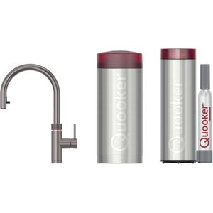 Quooker Flex met COMBI+ boiler en CUBE reservoir 5-in-1-kraan gunmetal