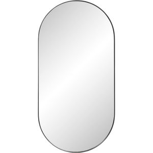 Ben Vita ovale spiegel 40x80 cm Mat Zwart