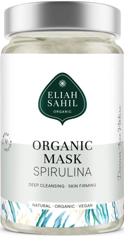 Gezichtsmasker Spirulina 100% Puur & Biologisch 100 gram Eliah Sahil | Maskers Gezicht | Kleimasker | Peel off Masker Eliah Sahil