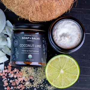 Coconut Lime Hand & Foot Sugar Scrub  120 ml Chagrin Valley