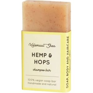 Mini Hennep & Hop Haarzeep voor Pluizig Haar HelemaalShea | Hemp & Hop Shampoo Bar Helemaal Shea HelemaalShea