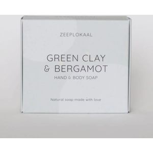 Groene Klei & Bergamot Zeep  130 gram Zeeplokaal