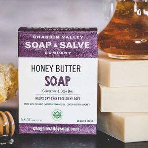 Honey Butter Soap 160 gram Chagrin Valley Soap & Salve | Natuurlijke Zeep | Handgemaakte Zeep | Zepen | Douchezeep | Stuk Zeep Chagrin Valley