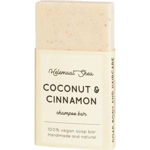 Mini Kokos & Kaneel Haarzeep voor Droog Haar HelemaalShea | Coconut & Cinnamon Shampoo Bar Helemaal Shea HelemaalShea