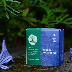 Honingraat Bijenwaszeep Lavendel  100 gram Last Forest