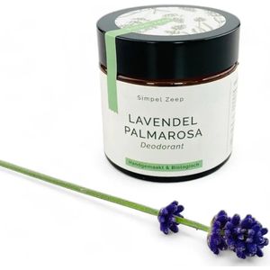 Natuurlijke Deodorant Lavendel & Palmarosa  60 ml Simpel Zeep