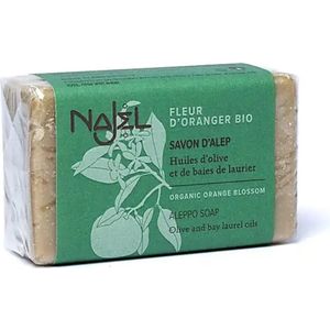 Aleppo zeep met biologische oranjebloesem  100 gram Najel