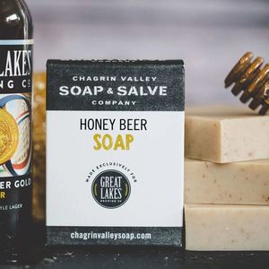 Honey Beer Soap 160 gram Chagrin Valley Soap & Salve | Natuurlijke Zeep | Handgemaakte Zeep | Zepen | Douchezeep | Stuk Zeep Chagrin Valley