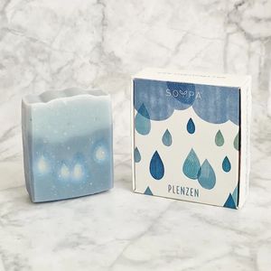 Plenzen Handgemaakte Zeep | Petitgrain, muskaatsalie en pepermunt  80 gram Soypa