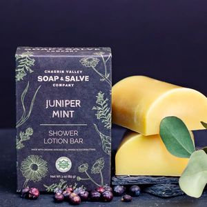Shower Butter Bar Juniper Mint  85 gram Chagrin Valley