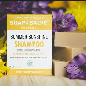 Summer Sunshine Shampoo Bar 160 gram Chagrin Valley Soap & Salve | Shampoobars | Haarzeep | Plasticvrije Shampoo | Natuurlijke Shampoo Bar Chagrin Valley