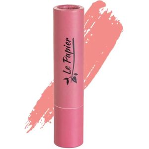Le Papier Paper tube Lipstick | Rosy Brown 08 Glossy  3,5 gram Beauty Made Easy