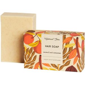Kokos & Kaneel Haarzeep voor Droog Haar 100 gram HelemaalShea | Coconut & Cinnamon Shampoo Bar Helemaal Shea HelemaalShea