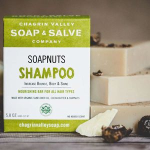 Soapnuts Shampoo Bar 160 gram Chagrin Valley Soap & Salve | Shampoobars | Haarzeep | Plasticvrije Shampoo | Natuurlijke Shampoo Bar Chagrin Valley