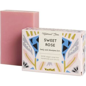 Zoete Rozen Haar & Body Zeep 100 gram HelemaalShea | Sweet Rose Body and Shampoo Bar Helemaal Shea HelemaalShea