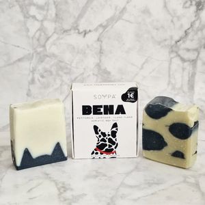 Bena Handgemaakte Zeep | Petitgrain, Lavender, Ylang Ylang  80 gram Soypa