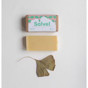 Salvezeep (Ginkgo Zeep Oude Hortus Utrecht)  ca. 100 gram Werfzeep