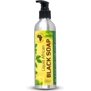 Vloeibare Afrikaanse Zwarte Zeep 250 ml 100% Natuurlijk | Urban Africa Naturals | Liquid African Black Soap Urban Africa Naturals