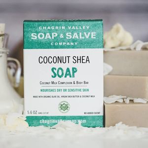 Coconut Shea Soap 160 gram Chagrin Valley Soap & Salve | Natuurlijke Zeep | Handgemaakte Zeep | Zepen | Douchezeep | Stuk Zeep Chagrin Valley