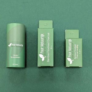 Houten Tandenstokers & Bamboe Flosdraad Charcoal + Navulling Fluoridevrij (3 x 30m)  120 stuks + 3 x 30 meter Puur Natuurlijk