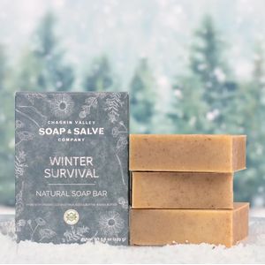 Winter Survival Soap 160 gram Chagrin Valley Soap & Salve | Natuurlijke Zeep | Handgemaakte Zeep | Zepen | Douchezeep | Stuk Zeep Chagrin Valley