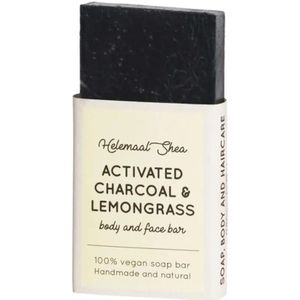Mini Actieve Kool & Citroengras Zeep HelemaalShea | Activated Charcoal & Lemongrass Helemaal Shea HelemaalShea