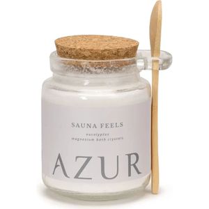 Badzout Sauna Feels gemaakt van puur magnesiumzout  240 gram Azur Natural Bodycare