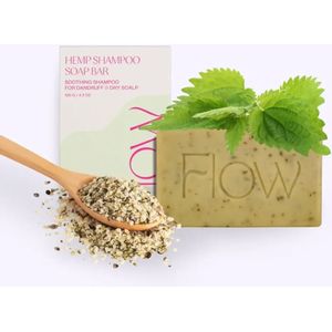 Shampoo bar Hennep - voor een problematische en droge hoofdhuid  120 gram Flow Cosmetics