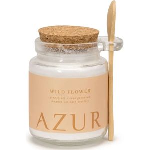 Badzout Wild Flower gemaakt van puur magnesiumzout  240 gram Azur Natural Bodycare