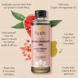 Granaatappel Olie 50 ml Koudgeperst & Ongeraffineerd 100% Puur & Biologisch | Granaatappelpit Olie | Fushi Pomegranate Oil 80% Fushi