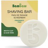 BamBaw | Scheerzeep | Shaving soap | Fragrance free| Shaving | Natuurlijk | 80 Gram | Natural