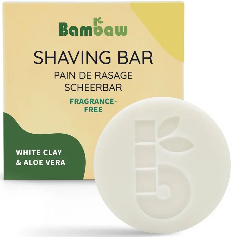 BamBaw | Scheerzeep | Shaving soap | Fragrance free| Shaving | Natuurlijk | 80 Gram | Natural