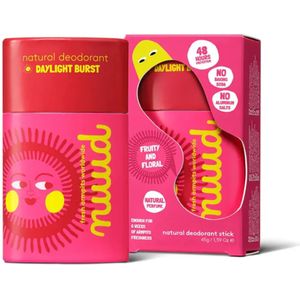 Nuud Daylight Burst Natuurlijke Deodorant Stick | 48 uur effectief | natuurlijke deodorant zonder aluminium Nuud
