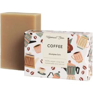 Koffie Haarzeep voor Alle Haartypen 100 gram HelemaalShea | Coffee Shampoo Bar Helemaal Shea HelemaalShea