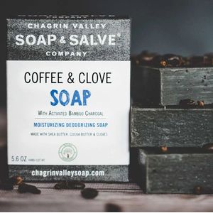Coffee & Clove Scrubby Soap 160 gram Chagrin Valley Soap & Salve | Natuurlijke Zeep | Handgemaakte Zeep | Zepen | Douchezeep | Stuk Zeep Chagrin Valley