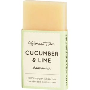 Mini Komkommer & Limoen Haarzeep voor Alle Haartypen HelemaalShea | Cucumber & Lime Shampoo Bar Helemaal Shea HelemaalShea