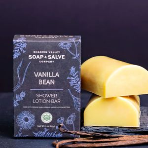 Shower Butter Bar Vanilla Bean  85 gram Chagrin Valley