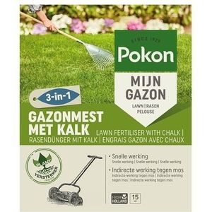 Pokon Gazonmest met kalk 1kg 1 kg - 15 m2