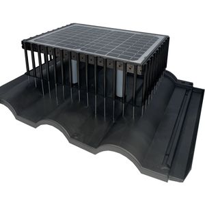 AllesTegenOngedierte.nl SolarSlider - StiXX Zonnepaneelbeschermer 50 CM - 180mm hoog | Zwart Introductie aanbieding