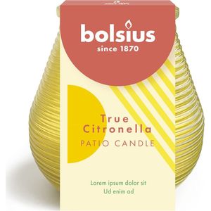 Bolsius Patiolight Citronella | 100% Vegan en palmolievrij 40 branduren