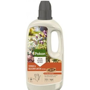 Pokon BIO Terras & Balkon Planten Voeding 1 Liter Voordeelverpakking